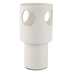 OSTARIA Lampade Da Tavolo-Lampada da tavolo in Ceramica (H27 cm) Nova Bianca