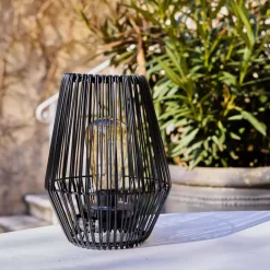 #N/A Luci Per Esterno-Lampada da tavolo solare LED (H23 cm) Calabre Nero