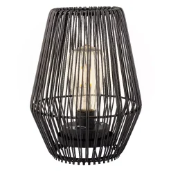 #N/A Luci Per Esterno-Lampada da tavolo solare LED (H23 cm) Calabre Nero