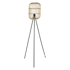 OSTARIA Piantane-Lampada da terra con treppiede bambù (H152 cm) Hanoi Beige
