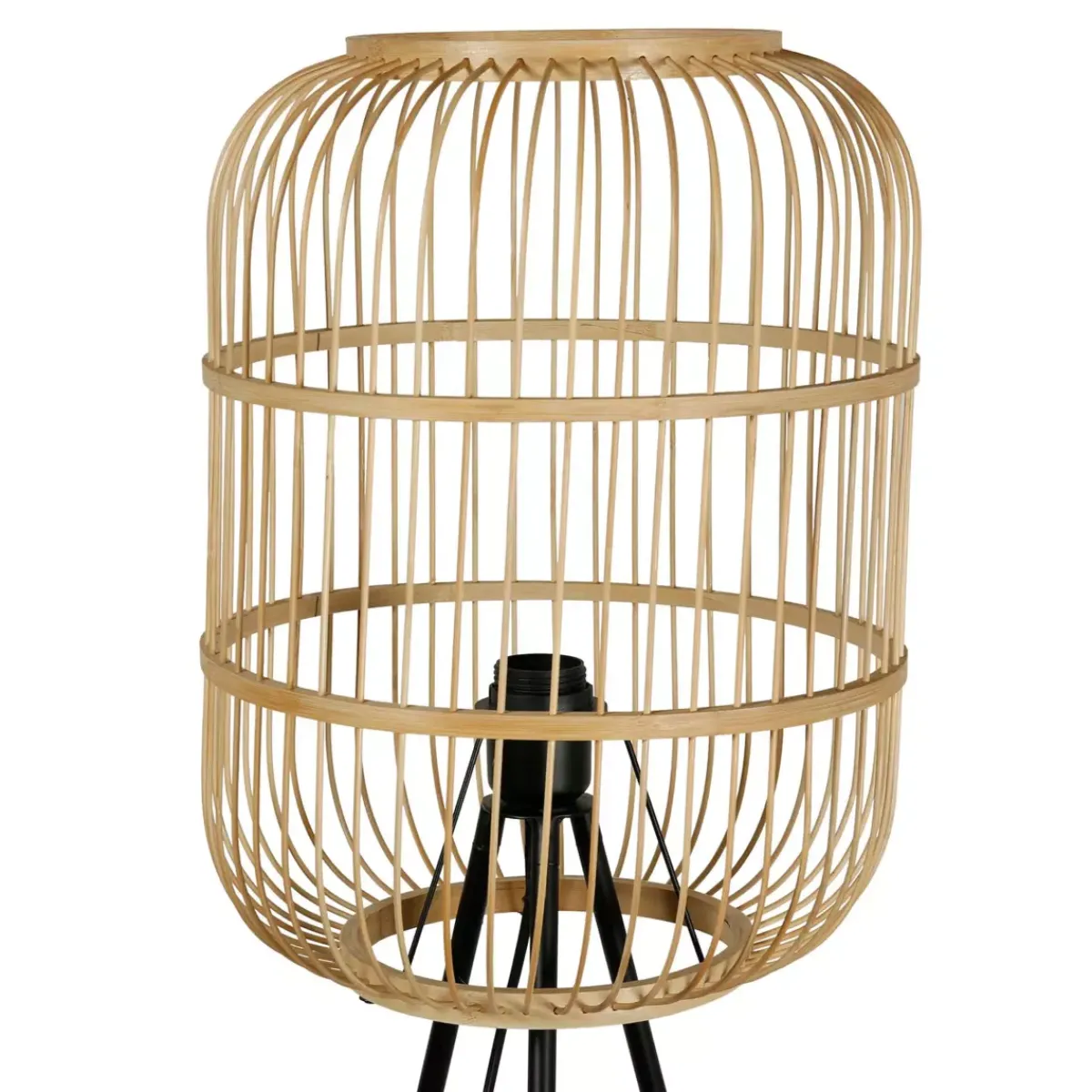 OSTARIA Piantane-Lampada da terra con treppiede bambù (H152 cm) Hanoi Beige
