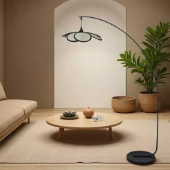 EMINZA Piantane-Lampada da terra design petalo (H156 cm) Teruel