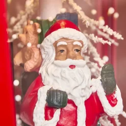 KAEMINGK Oggetti Decorativi E Illuminati|Decorazioni E Oggetti Natalizi-Lampada di Natale illuminata musicale e animata 10 LED (H135 cm) Neve cadente