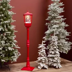 KAEMINGK Oggetti Decorativi E Illuminati|Decorazioni E Oggetti Natalizi-Lampada di Natale illuminata musicale e animata 10 LED (H185 cm) Neve cadente