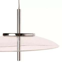 OSTARIA Lampadari-Lampadario alluminio sixties LED (D20 cm) UFO Transparente