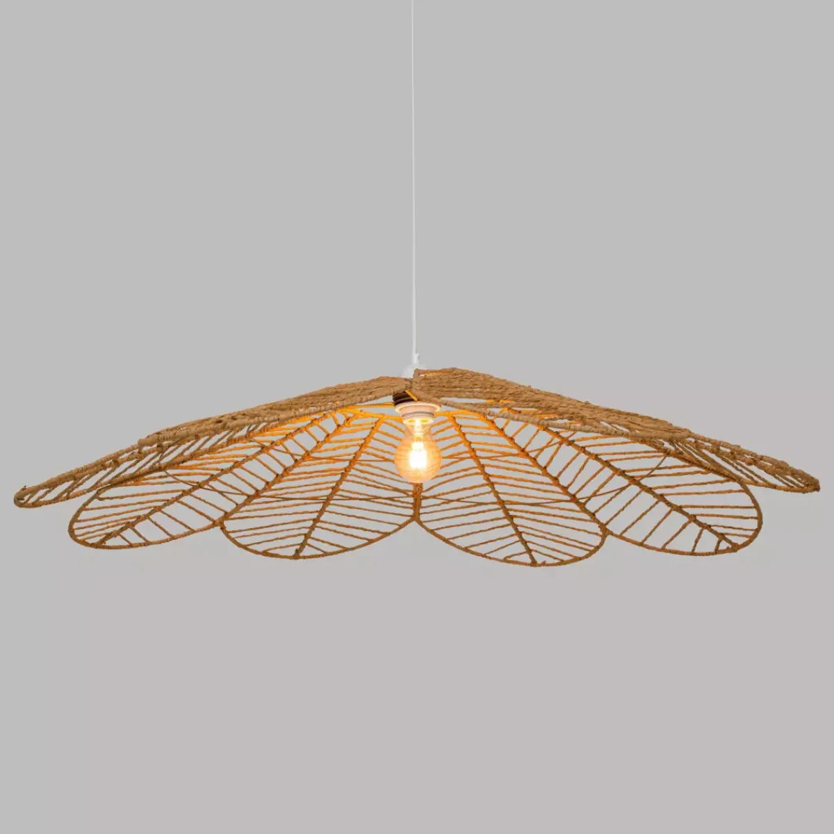 ATMOSPHERA Lampadari-Lampadario a sospesione in corda (D98 cm) Fiore Folk