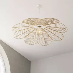 ATMOSPHERA Lampadari-Lampadario a sospesione in corda (D98 cm) Fiore Folk