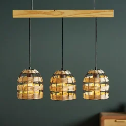 OSTARIA Lampadari-Lampadario bambù (60 cm) Domo