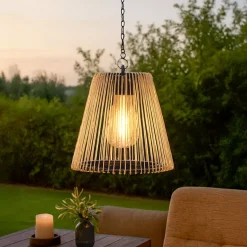 #N/A Luci Per Esterno-Lampadario da giardino solare (D17,5 cm) LED Calabre Dorato