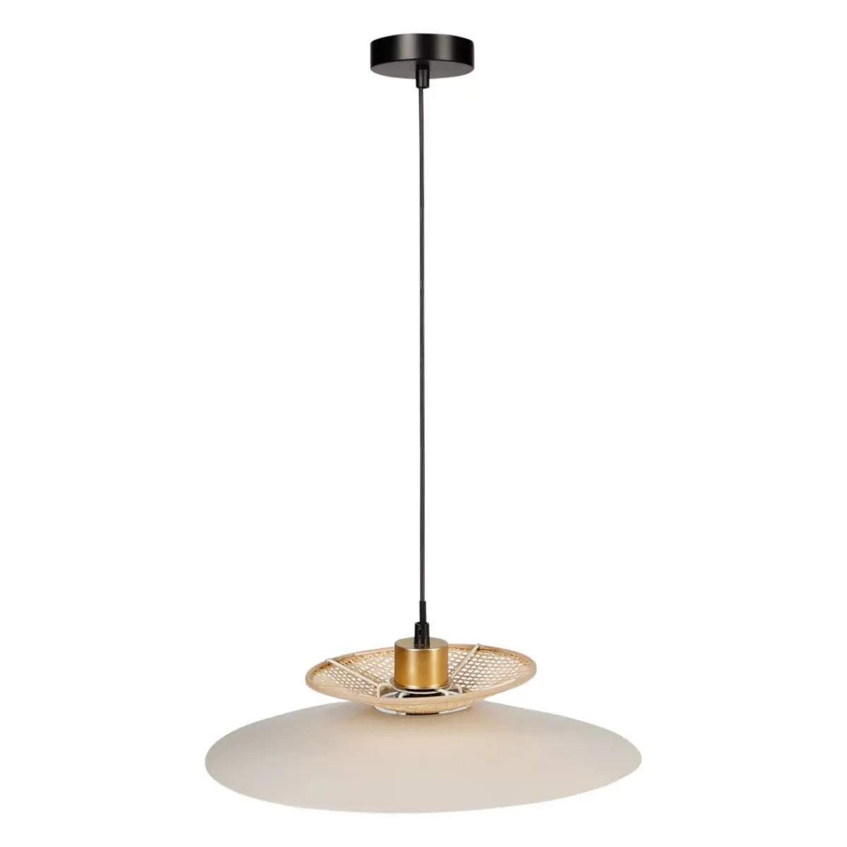 OSTARIA Lampadari-Lampadario metallo e bambù (D36 cm) Envertito