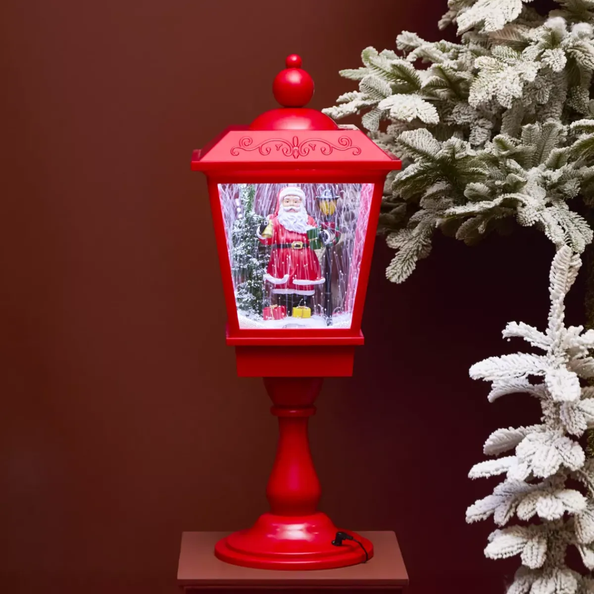 KAEMINGK Oggetti Decorativi E Illuminati|Decorazioni E Oggetti Natalizi-Lanterna luminosa 33 LED (H70 cm) Babbo Natale Bianco freddo