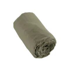 Lenzuolo con angoli flanella di cotone (160 x 200 cm) Nina Verde rosmarino
