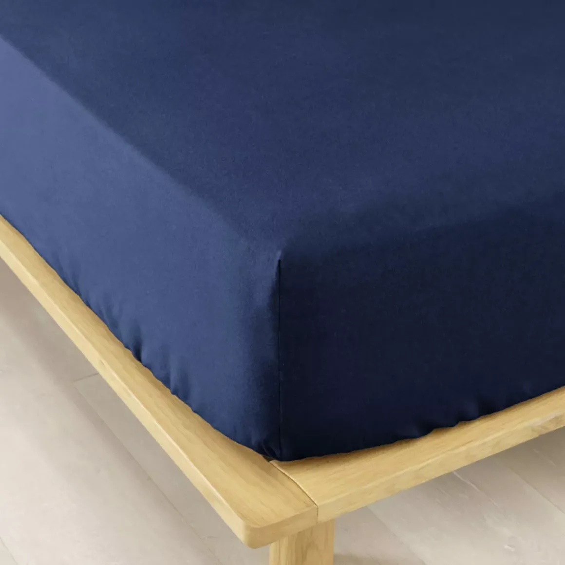 Lenzuolo con angoli flanella di cotone (180 x 200 cm) Nina Blu navy