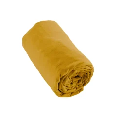 Lenzuolo con angoli flanella di cotone (200 x 200 cm) Nina Giallo ocra