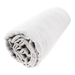 Lenzuolo con angoli garza di cotone (200 x 200 cm) Gaïa Bianco chantilly