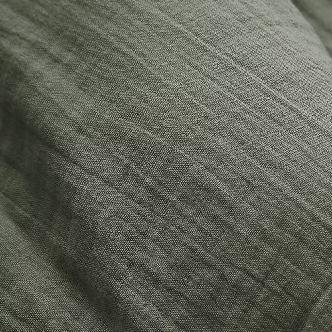 Lenzuolo con angoli garza di cotone (140 cm) Gaïa Verde rosmarino