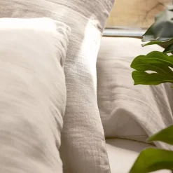 Lenzuolo con angoli garza di cotone (90 x 200 cm) Gaïa Beige pampa