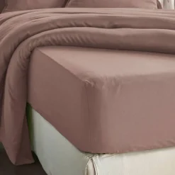 Lenzuolo con angoli in lyocell Tencel™ (90 x 190 cm) Olivia Rosa blush