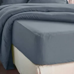 Lenzuolo con angoli in lyocell Tencel™ (160 x 200 cm) Olivia Blu stone