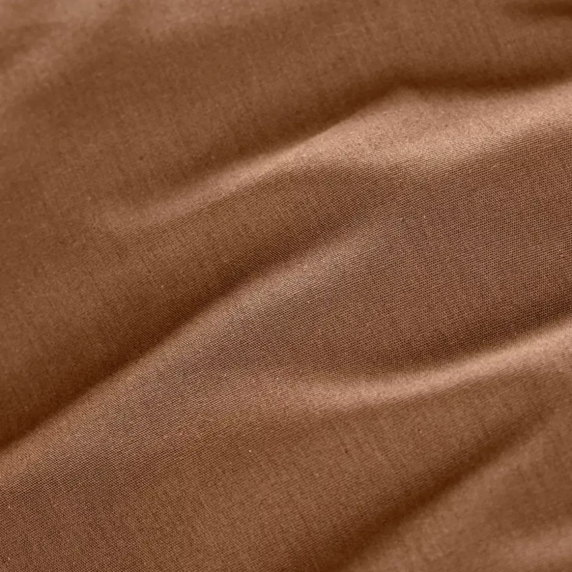 Lenzuolo con angoli percalle di cotone (90 x 190 cm) Cali Marrone cioccolato