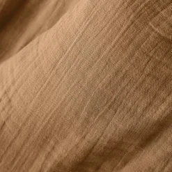 Lenzuolo sopra garza di cotone (270 x 300 cm) Gaïa Camel