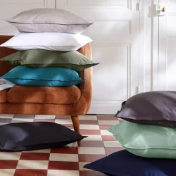 Lenzuolo sopra percalle di cotone (270 x 300 cm) Cali Grigio chiaro