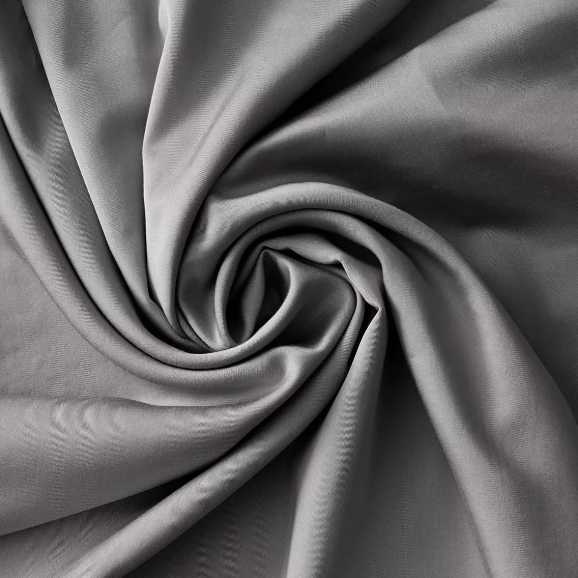 Lenzuolo sotto con angoli in raso di bambù (90 x 190 cm) Sienna Grigio granito