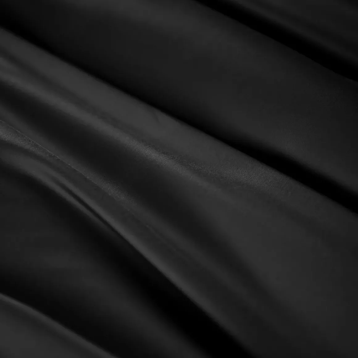 Lenzuolo sotto in raso di bambù (200 x 200 cm) Sienna Nero