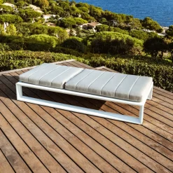 MOBELLIA Lettino Da Spiaggia-Lettino prendisole in alluminio Elba