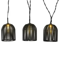 KAEMINGK Luci Per Esterno-Luminaria solare in resina intrecciata Garden chic 10 LED (2,70 m)