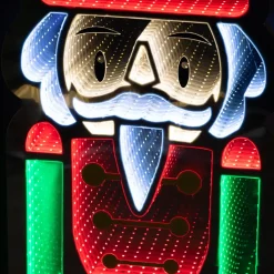 KAEMINGK Decorazioni E Oggetti Natalizi|Oggetti Decorativi E Illuminati-Luminoso Schiaccianoci 624 LED (H120 cm) Infinity Bianco freddo/