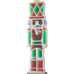 KAEMINGK Decorazioni E Oggetti Natalizi|Oggetti Decorativi E Illuminati-Luminoso Schiaccianoci 624 LED (H120 cm) Infinity Bianco freddo/