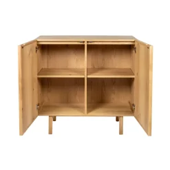 Credenze E Cassettiere-Madia alta 2 ante in rovere (100 x 100 cm) Olys
