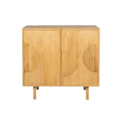 Credenze E Cassettiere-Madia alta 2 ante in rovere (100 x 100 cm) Olys