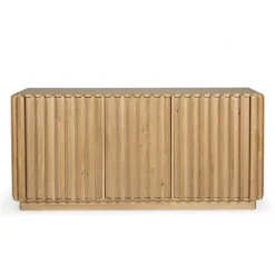 Credenze E Cassettiere-Madia 3 ante in legno massello di rovere (158 x 75 cm) Altos