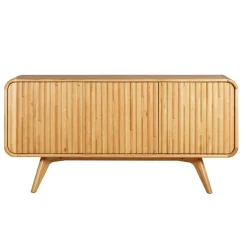 Credenze E Cassettiere-Madia 3 ante in legno massello di rovere (165 x 80 cm) Bilbao