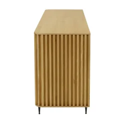 Credenze E Cassettiere-Madia 3 ante in rovere massiccio e metallo (159 x 76 cm) Rytm