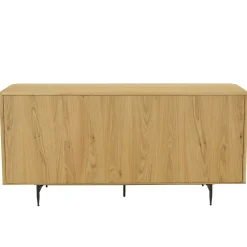 Credenze E Cassettiere-Madia 3 ante in rovere massiccio e metallo (159 x 76 cm) Rytm