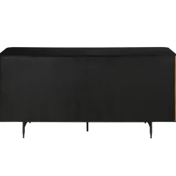 Credenze E Cassettiere-Madia 3 ante in rovere massiccio e metallo (159 x 76 cm) Rytm