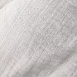 Mantovana garza di cotone (140 x 190 cm) Gaïa Grigio nuvola