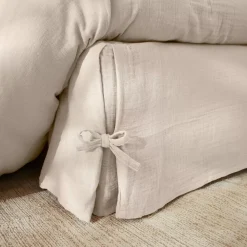 Mantovana garza di cotone (140 x 190 cm) Gaïa Beige pampa
