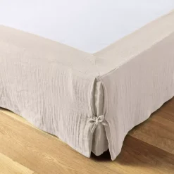 Mantovana garza di cotone (160 x 200 cm) Gaïa Beige pampa