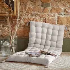 Materassino da pavimento in garza di cotone (60 x 120 cm) Gaia Grigio nuvola