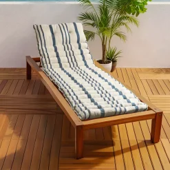 EMINZA Cuscini Lettini Da Spiaggia-Materassino per lettino prendisole arrotolabile (180 x 60 cm) Nautira Blu marino