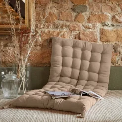 Materasso da pavimento garza di cotone (60 x 120 cm) Gaïa Marrone corda