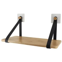 TENDANCE Contenitori Bagno|Mobili Bagno-Mensola adesiva bambù Easy Chic