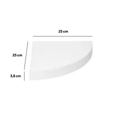 5 Five Simply Smart Mensole-Mensola angolare in legno (25 cm)