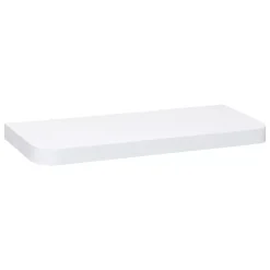 5 Five Simply Smart Mensole-Mensole da parete in legno (60 cm) Angoli arrotondati Fixy Bianca