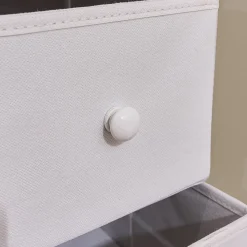EMINZA Credenze E Cassettiere-Mobile angolare con 8 cassetti (50 x 75.5 cm) Ninoa Bianco