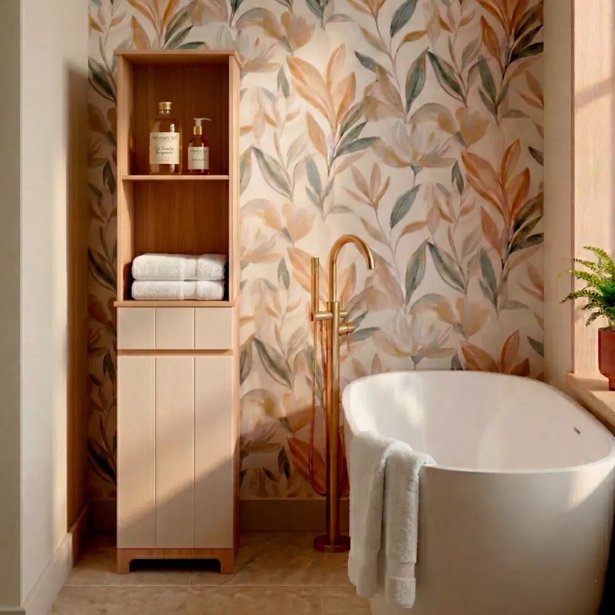 TENDANCE Contenitori Bagno|Mobili Bagno-Mobile colonna bagno in legno (174 x 38 cm) Rivoli